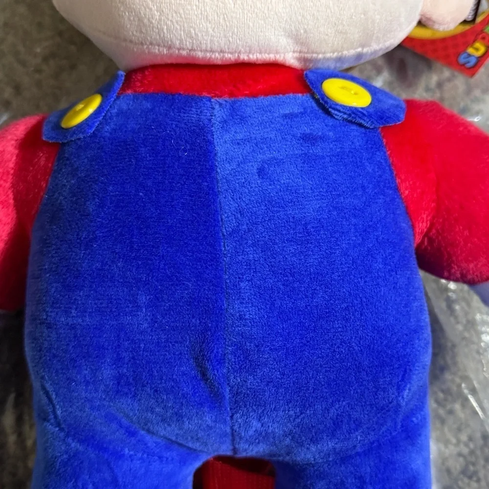 Nintendo Super Mario Plush Backpack Back Pack - Red & Blue 19” NWT